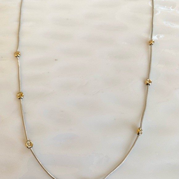 Silpada Vintage Snake Necklace with Gold 
Accents N0673. 17” long - Picture 2 of 6
